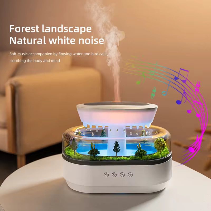Rainfall Aroma Diffuser Ultrasonic Essential Oil Humidifier for Relaxation & Home Ambiance