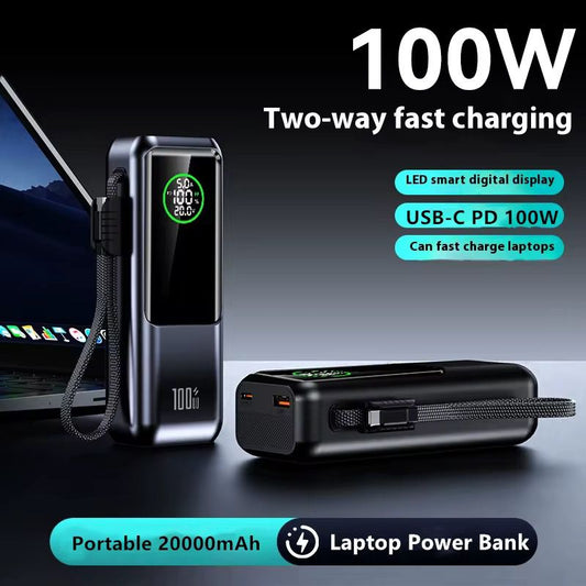 High-Capacity Laptop Power Bank Portable Charger for Laptops & USB-C Devices